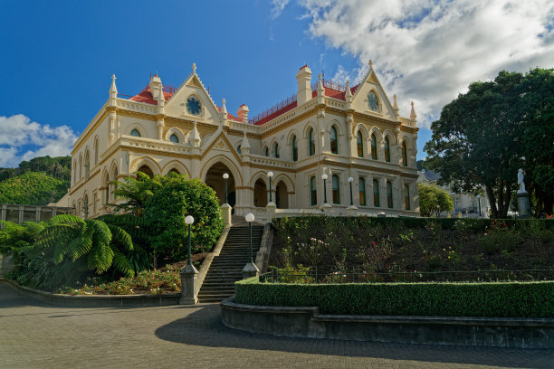新西兰议会图书馆大楼，惠灵顿。图片下载