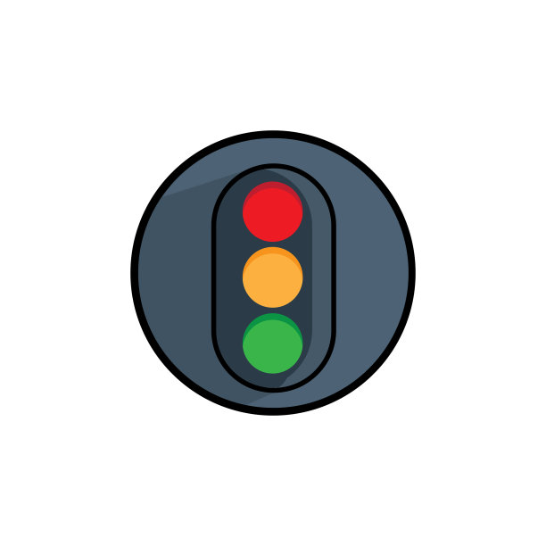 简单的交通灯标志图片下载
