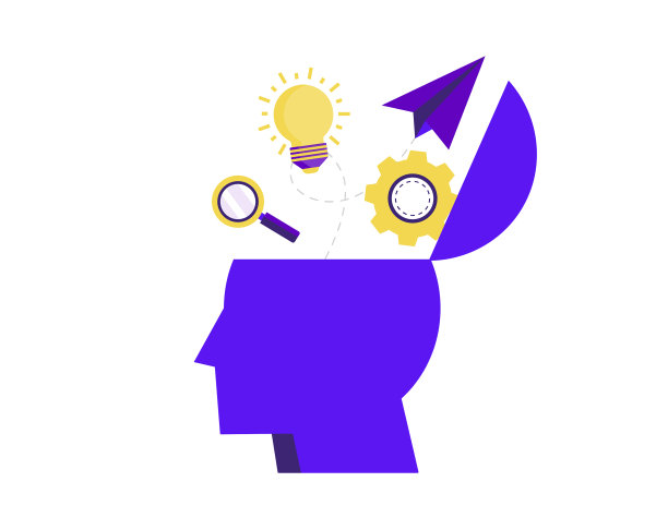 在白色背景上孤立的思绪图片下载