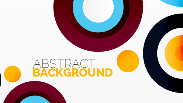 环形和圆形几何抽象背景图片下载