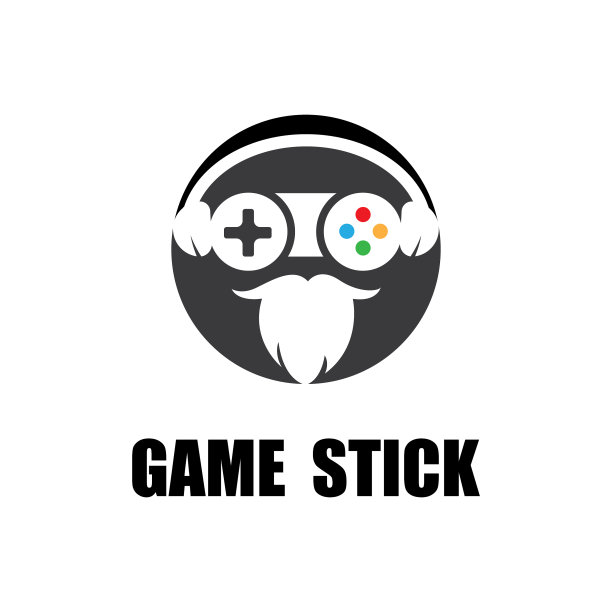 简单酷的免费游戏棒图标标志图片下载