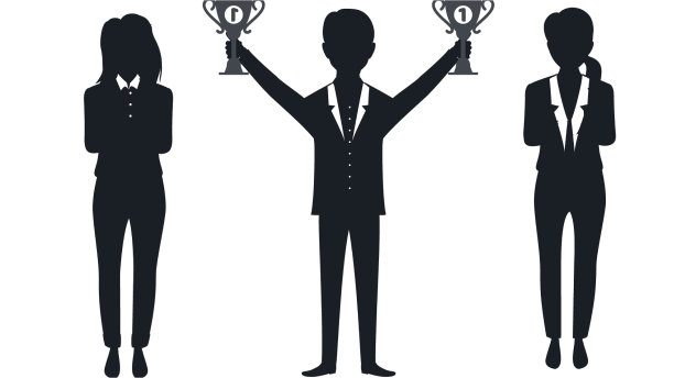 商务男女面少性格设图片下载