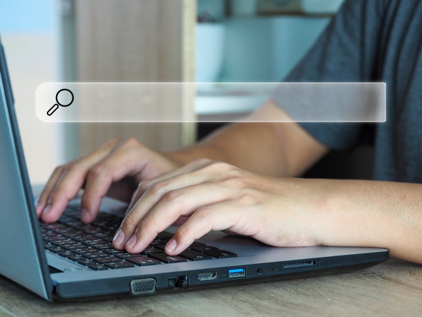 搜索互联网，浏览网页与空白的搜索栏。图片下载