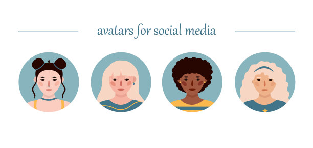 少女肖像套装图片下载