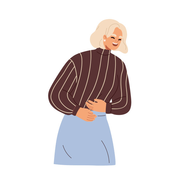 情绪激动的女人大声笑着抓图片下载