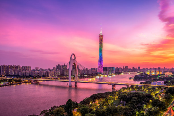 广州城市的天际线图片下载