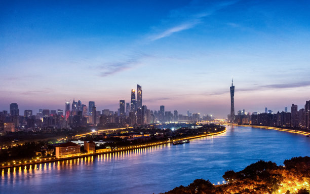 广州城市的天际线图片下载