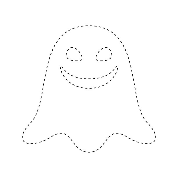 孩子们的鬼追踪工作表图片下载