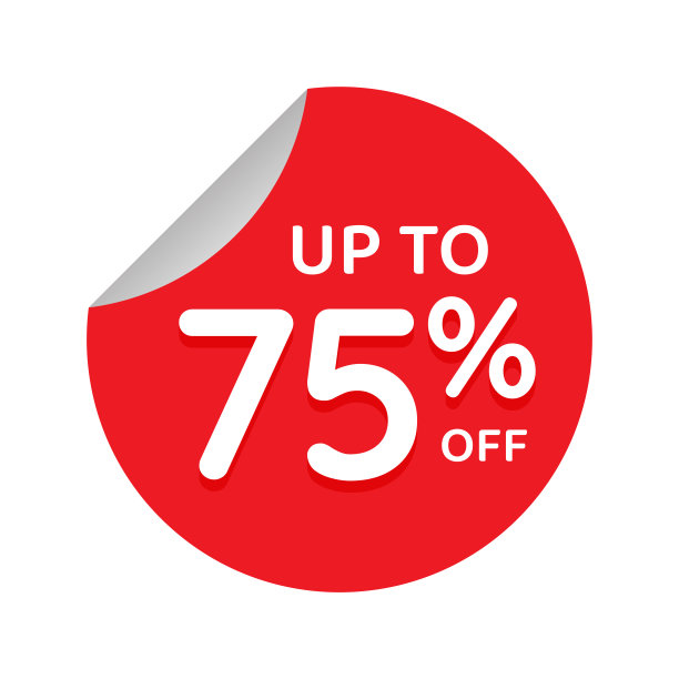 折扣优惠。折扣报价标志。特别优惠的象征。折扣标签徽章矢量插图。完美的设计商店和销售横幅图片下载