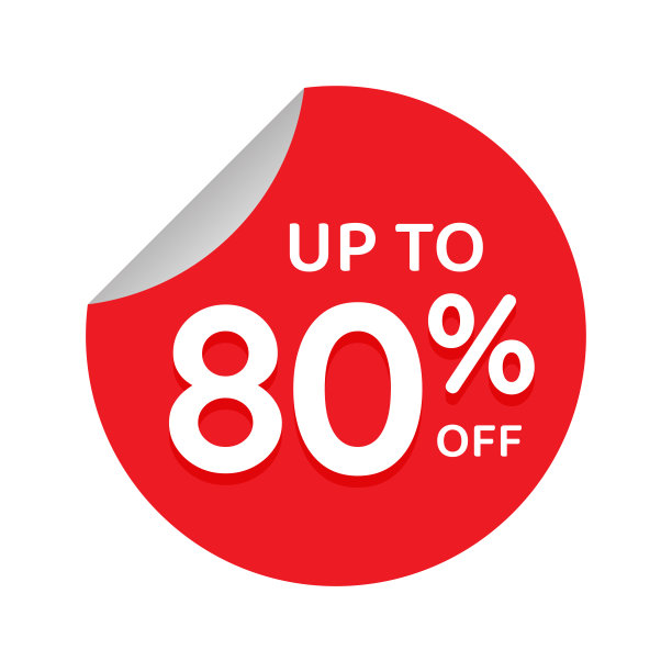 折扣优惠。折扣报价标志。特别优惠的象征。折扣标签徽章矢量插图。完美的设计商店和销售横幅图片下载