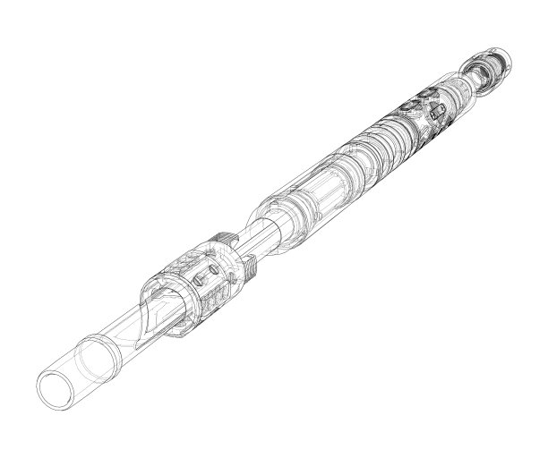 圆柱装置的轮廓图或草图图片下载