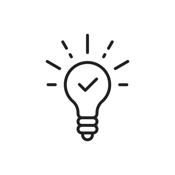 黑色细线灯泡与滴答图片下载