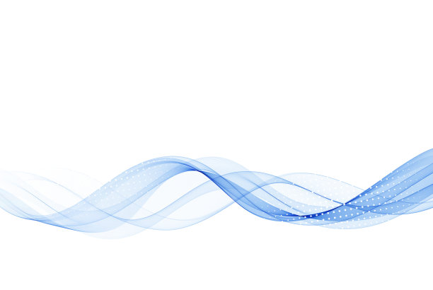 蓝色色彩抽象波的设计元素图片下载