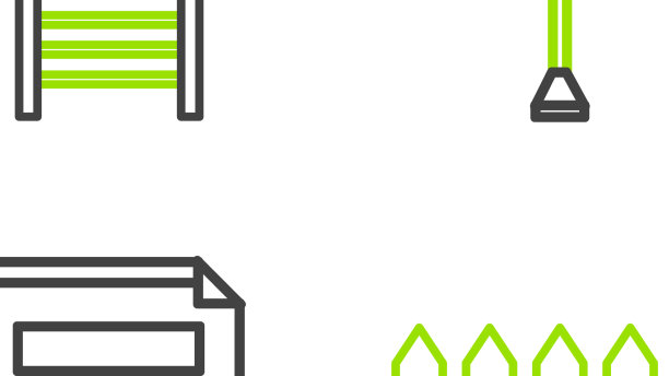 设置线花园篱笆木一袋满种子图片下载