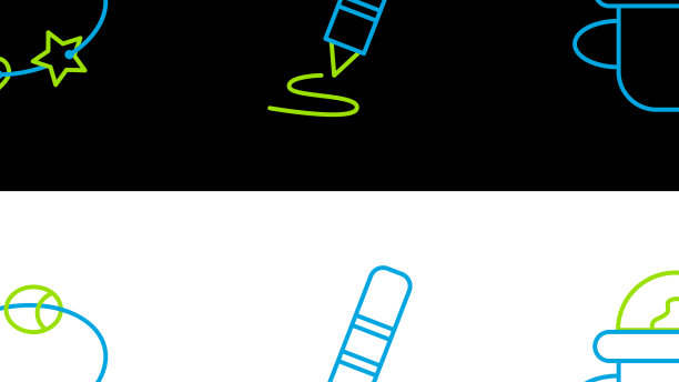 设定线婴儿奶瓶拨浪鼓婴儿玩具和蜡图片下载