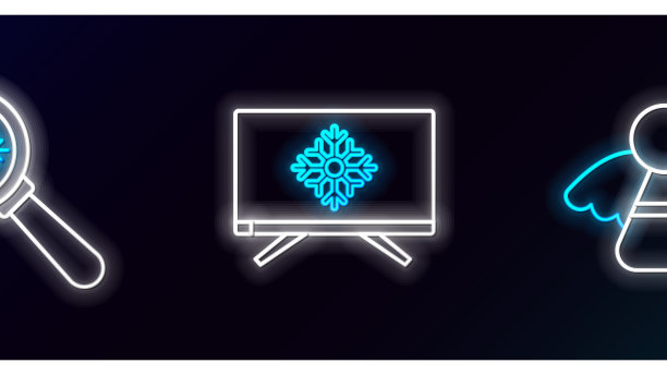 定行圣诞天使放大镜用图片下载