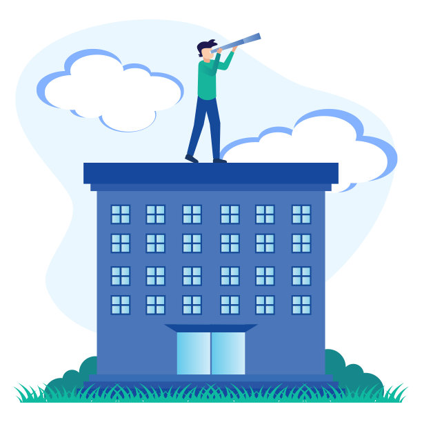 图形卡通人物的未来商业计划图片下载