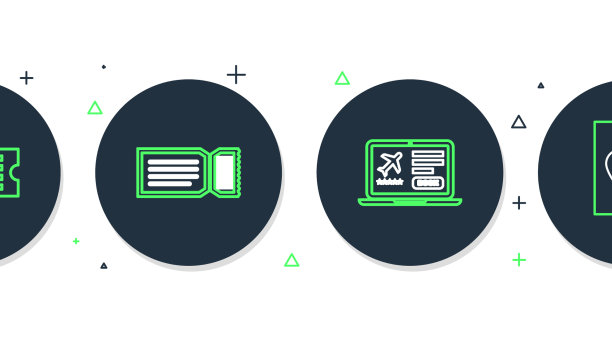 设置线路门票笔记本电脑与门票博物馆和图片下载