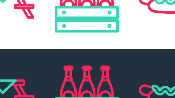 将热狗三明治放在野餐桌上图片下载