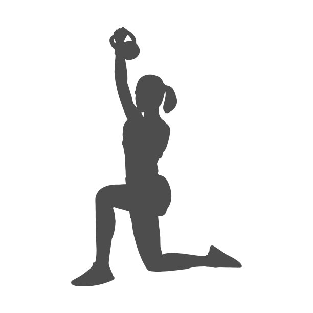 体操运动员正在运动的剪影图片下载