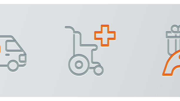 定行送赠救护车和轮椅图片下载