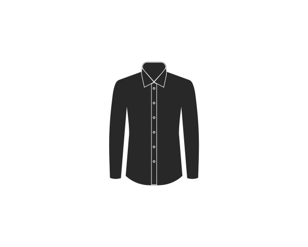 纽扣衬衫图标平图片下载