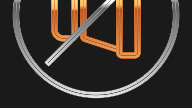 线路静音麦克风图标隔离在黑色图片下载