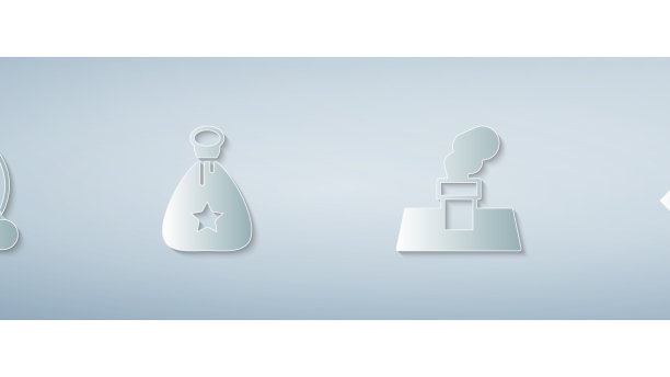 圣诞夜把圣诞老人包礼物放在烟囱里图片下载