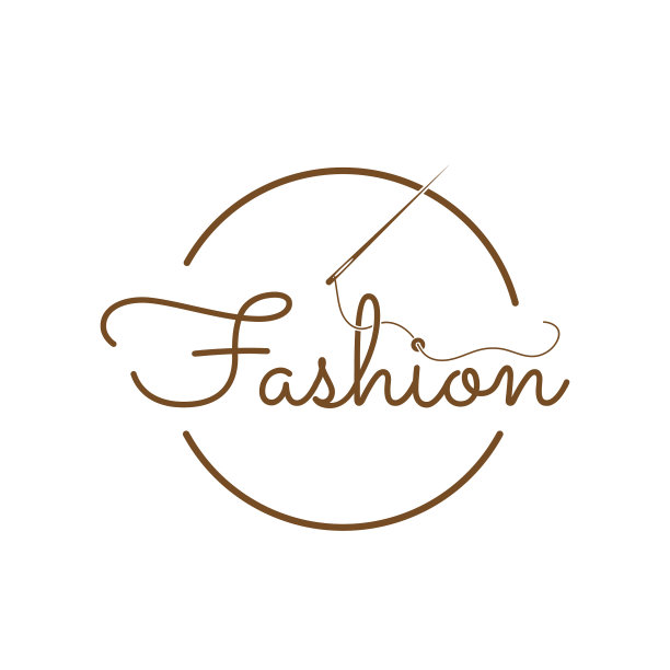 时装标志设计与缝纫针图片下载