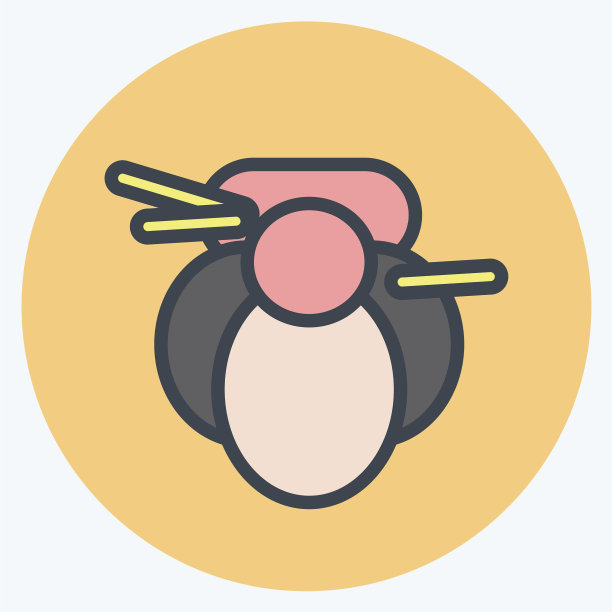 适合日本艺伎的象征色图标图片下载