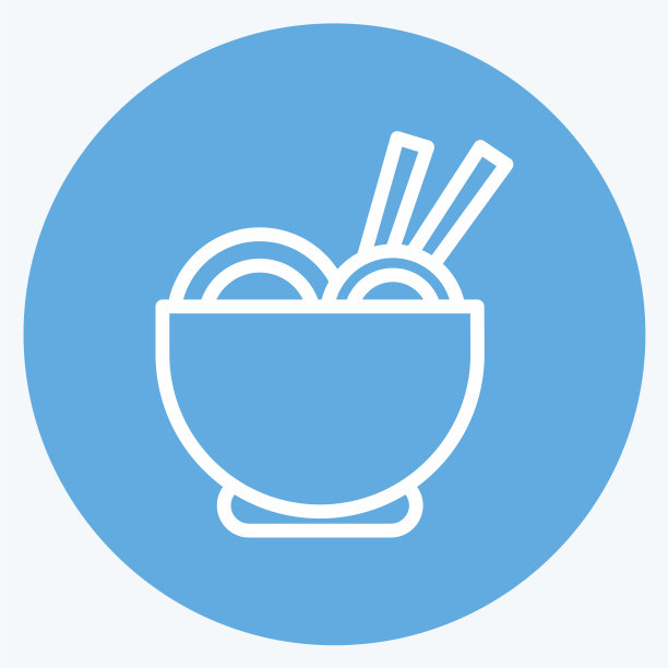 图标拉面适合日本的象征蓝眼睛图片下载