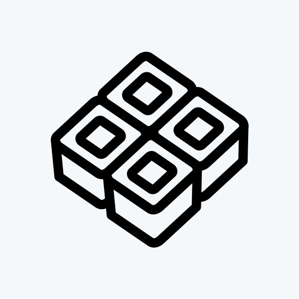 日式符号寿司卷图标图片下载