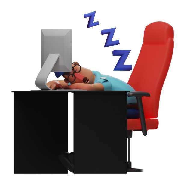 睡在桌子上的3d警官图片图片下载