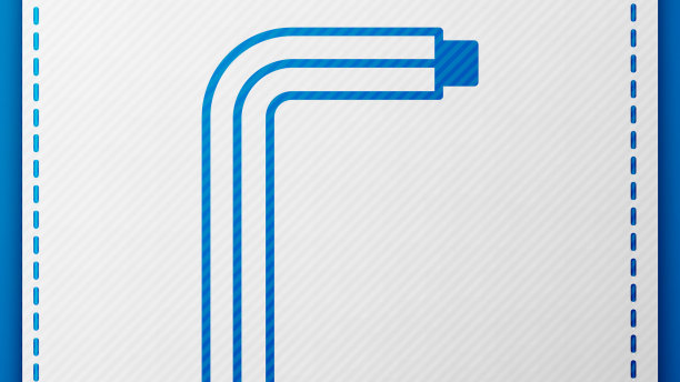 蓝色工具艾伦键图标孤立在蓝色上图片下载