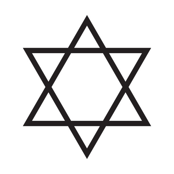 大卫之星图标矢量图，用于平面设计、Logo、网站、社交媒体、移动应用、UI插画图片下载