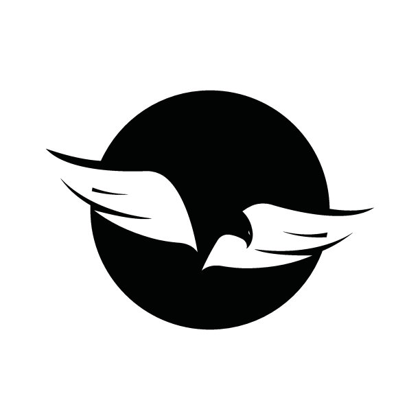 猎鹰翼标志模板矢量图标设计图片下载
