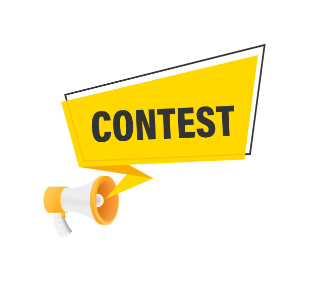 扩音器与比赛演讲泡沫。矢量插图。图片下载