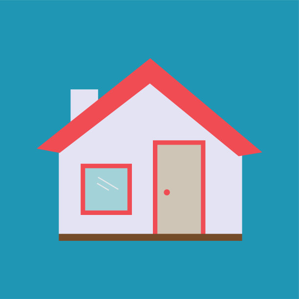 家平面图标，矢量插图图片下载