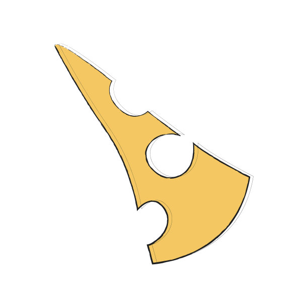 完美的三角形切片黄色硬奶酪，有孔。简单的线性平面图标，设计元素，剪贴画，贴纸。简单的图标小册子，目录，横幅，传单，广告设计。食物图片下载