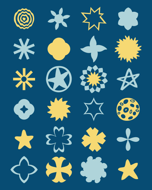 现代野兽派风格海报与未来主义的形状和形式。几何瑞士矢量打印简单的数字和图形元素。图片下载