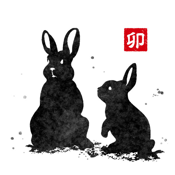 2023兔年贺岁卡材料图片下载