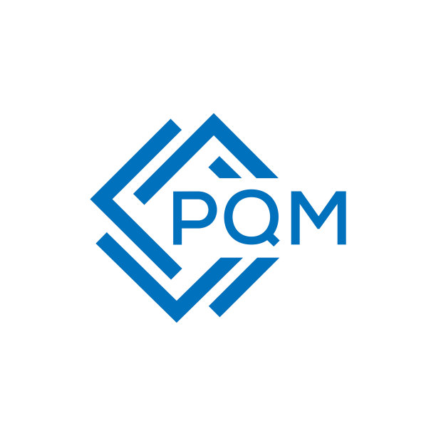 PQM字母logo设计，白底PQM图片下载