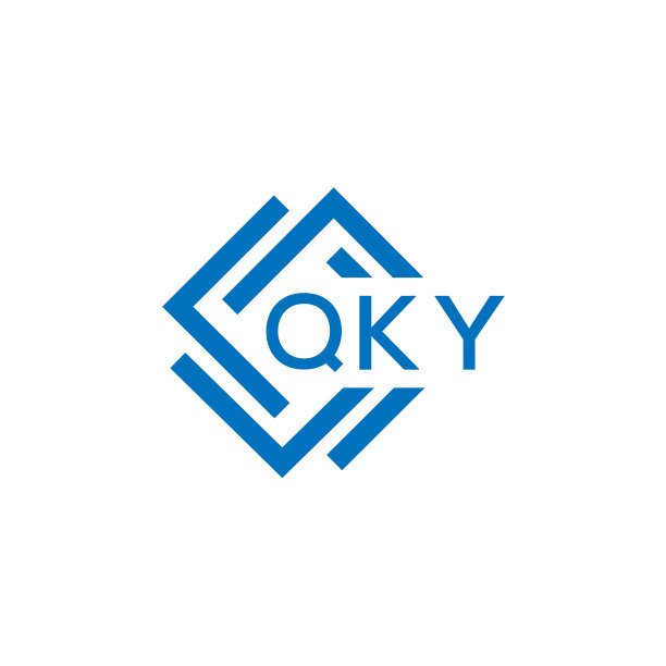 白底Qky字母logo设计图片下载