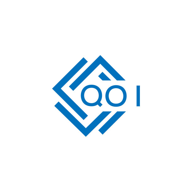 Qoi字母logo设计在白底Qoi图片下载