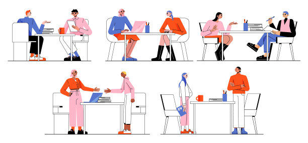 求职者在面试时得到工作邀请图片下载