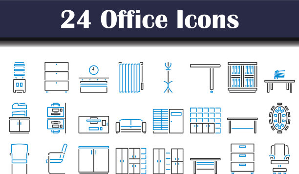 办公室图标设置图片下载