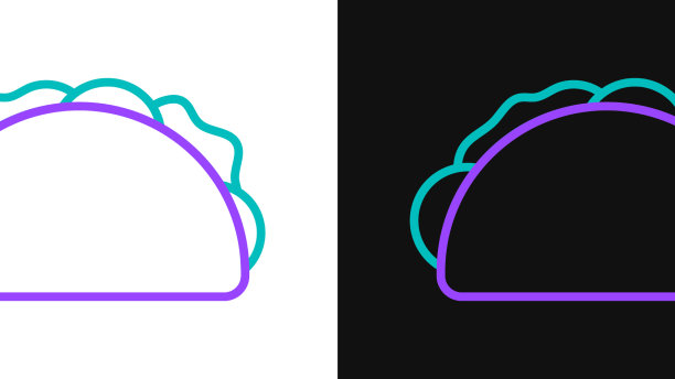 线玉米卷与玉米饼图标孤立在白色和图片下载