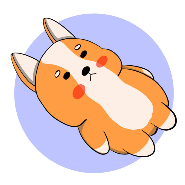 柴犬仰面躺在背景里图片下载