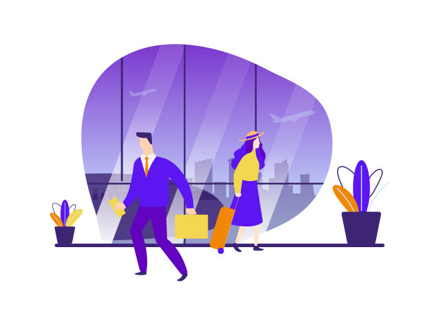 人们在机场平面造型设计图片下载
