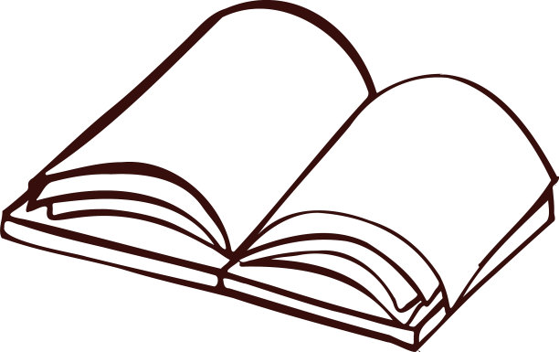 阅读书记事本行单色图片下载